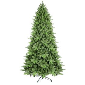 6ft Unlit Green Artificial Christmas Tree, Realistic PE/PVC Spruce Xmas Tree with 1156 Tips, Hinged Fake Holiday Tree