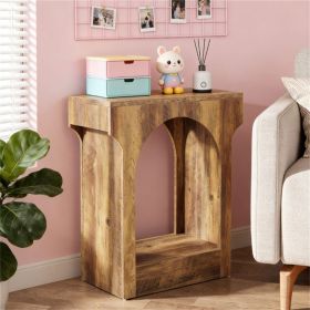 Wooden side table, coffee table, tea table, with storage space,