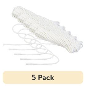(5 pack) Braided Polyester Outdoor Clothesline, 50 feet, White Clothes Line