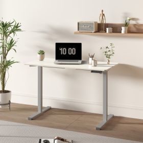 Electric Standing Desk Adjustable Height Desk with Two-Piece Tabletop Home Office Computer Workstation Sit Stand up Desk